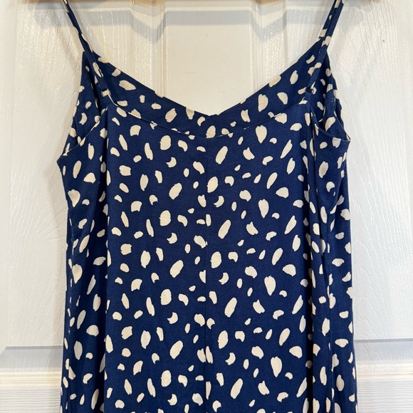 Reformation Crimini Dress Moray Print Blue Crimini Midi Slip Dress Size 6 - Picture 7 of 11